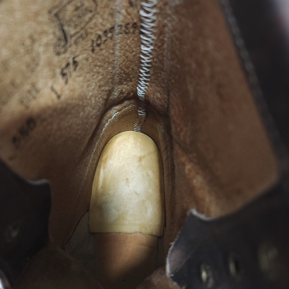 Justin Womens McKean Lace Up Boots Size 5.5 B Brown Leather Kiltie Roper - Picture 6 of 9